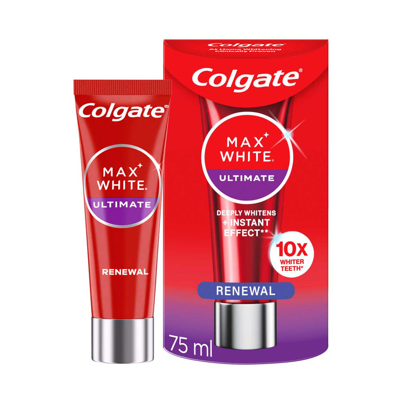 Colgate Max White Ultimate Renewal Whitening Toothpaste 75ml - British product