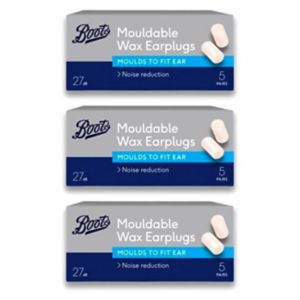 Boots Muffle Wax Earplugs 3 Bundle - British product