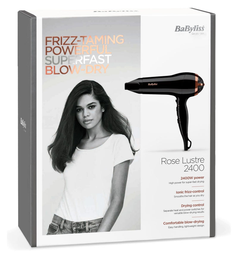 BaByliss Rose Lustre 2400 Hairdryer - British product