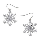 Snowflake Drop Earring - Novelty Jewellery Accessory