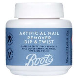 Boots artificial nail remover dip twist 50ml - British product