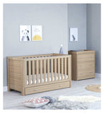 Babymore Luno 2 piece nursery furniture set - Oak, UK version