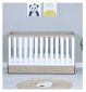 Babymore cot bed room set oak white - British product