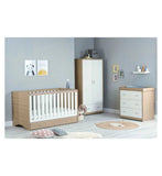 Babymore Veni 3 Pieces Room Set Oak White - British product