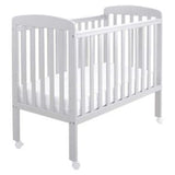 Babymore grey space saver cot with wheels - British product