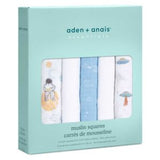 Aden + Anais Cotton Muslin Squares Natural History 5 Pack