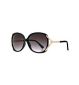 Boots black square frame fashion women's sunglasses - British product