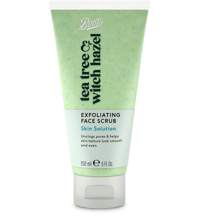 Boots Tea Tree & Witch Hazel Face Scrub 150ml - British product
