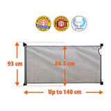 DreamBaby Retractable Mesh Safety Gate Grey Fits 0-140cm