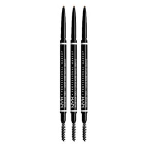 NYX Professional Makeup Micro Brow Pencil Taupe 3 Pencils, imported from the UK