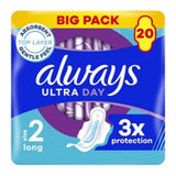 Always Ultra Day Sanitary Towels Long Size 2 With Wings 20 Pads