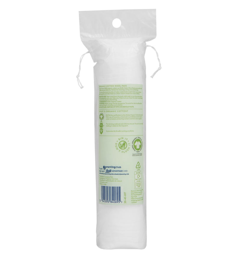 Boots Organic Round Cotton Wool Pads 100s - British product