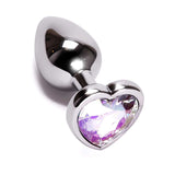 Ann Summers Small Heart Metal Butt Plug Silver 1 Diameter
