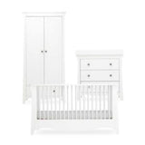 CuddleCo Clara 3pc White Nursery Furniture Set