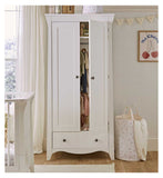 CuddleCo Clara Double Wardrobe White - British product