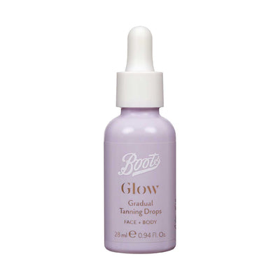 Boots Glow Self-Tanning Drops Face Body 28ml