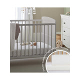 CuddleCo Juliet Cot Bed and Mattress Dove Grey - British product