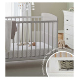 CuddleCo Juliet Cot Bed with Mattress Dove Grey - British product