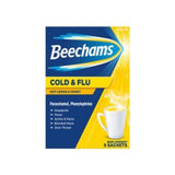 Beechams Cold & Flu Hot Lemon & Honey Powder Relief - 5 Sachets