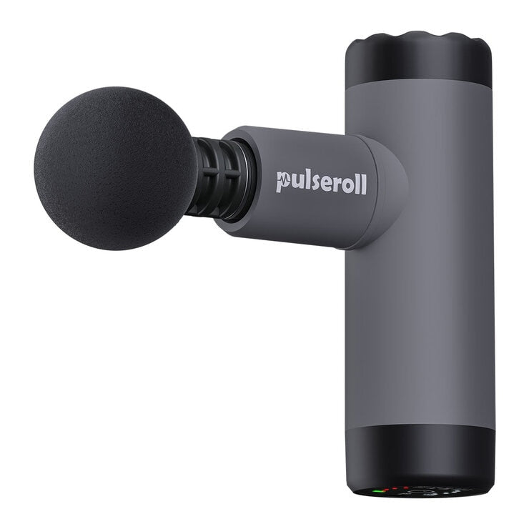 Pulseroll Mini Massage Gun with Travel Case Grey