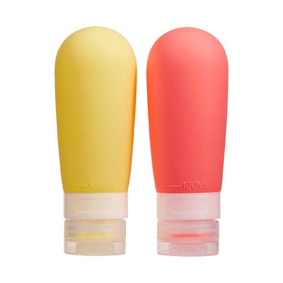 Boots Travel Squeezy Bottle Duo Set 100ml Contenants en silicone