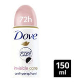 Dove Advanced Care Invisible Anti-Perspirant Deodorant Spray Water Lily Rose 150ml