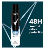 Sure Men Invisible Ice Fresh Anti-Perspirant Aerosol Spray 200ml, imported from the UK