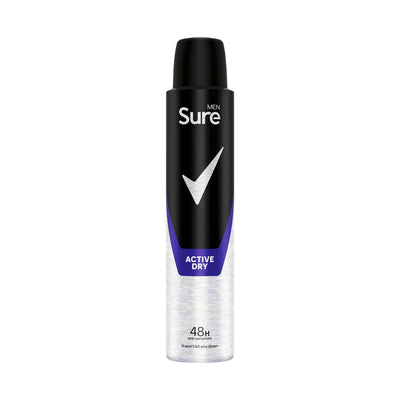 Sure Men Antiperspirant Spray Active Dry 200ml