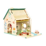 Classic World Flower Cottage Nursery Dollhouse Wooden Playset 34x26x35cm