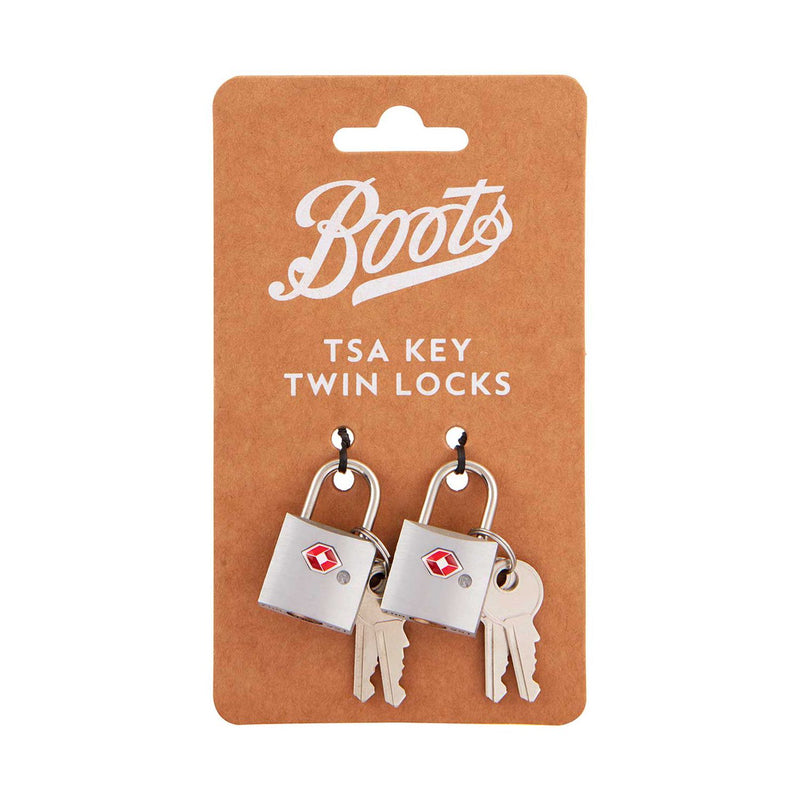 Boots TSA twin key travel padlocks - British product