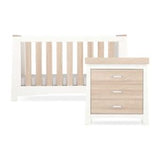 CuddleCo Ada 2 Piece Nursery Furniture Set White and Ash