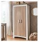 CuddleCo Ada Nursery Wardrobe White Ash - British product