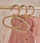 CuddleCo Rattan Baby Clothes Hangers Set of 9 - British product