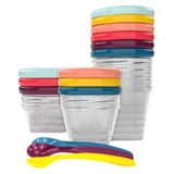 Babymoov Babybols Baby Food Storage Multi Set Containers and Spoons 15 Piece Kit