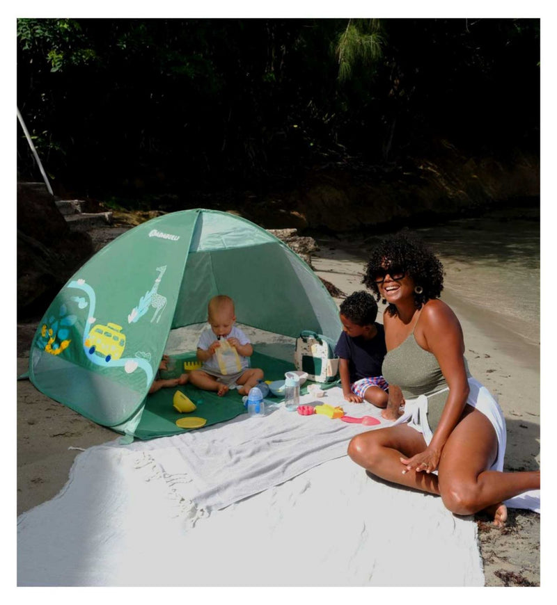 Babymoov Badabulle sun tent Sage 50+ UPF - British product