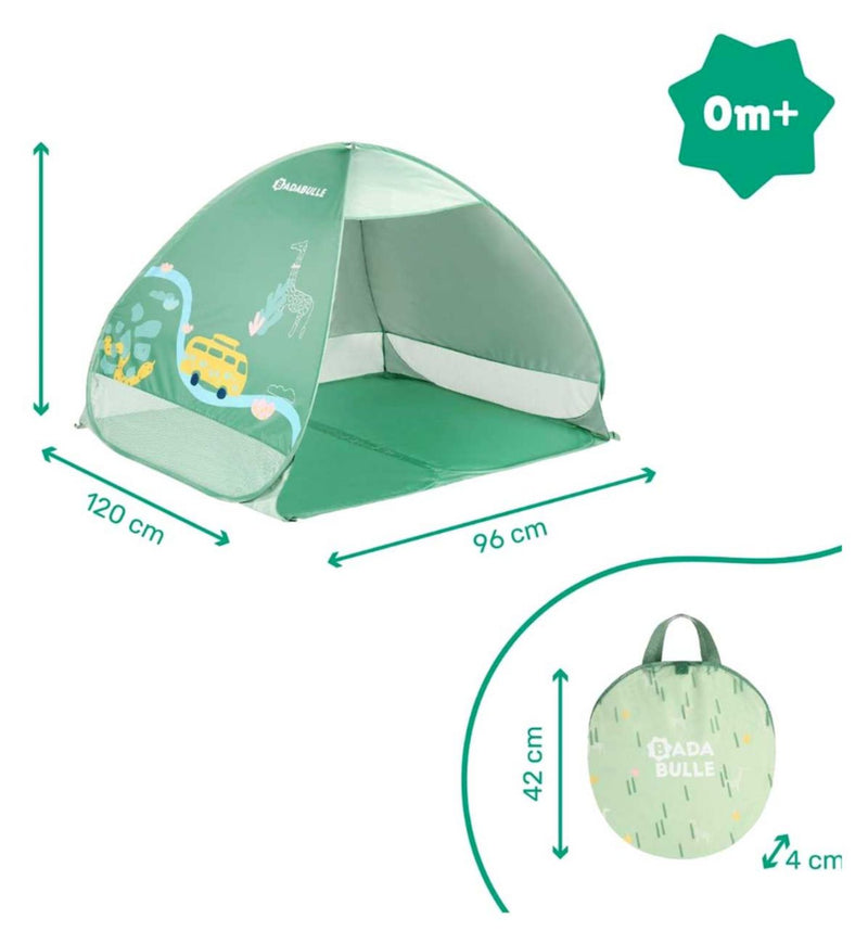 Babymoov Badabulle sun tent Sage 50+ UPF - British product
