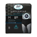 Boots Staydry Men's Underwear Black Medium 10 Pairs