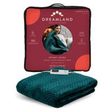 Dreamland Velvet Herringbone Throw Emerald Green