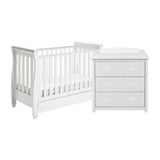 Babymore Eva Sleigh Cot Bed & Changing Chest - British product