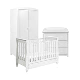 Babymore Eva 3 Piece Room Set White Nursery Furniture