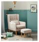Babymore nursing chair with stool Cream - British product