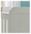 Babymore Caro cot bed white wash wooden frame - British product