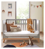 Babymore Mona cot bed grey 145cm - British product
