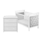 Babymore Velvet Deluxe 2 Piece Nursery Furniture Set
