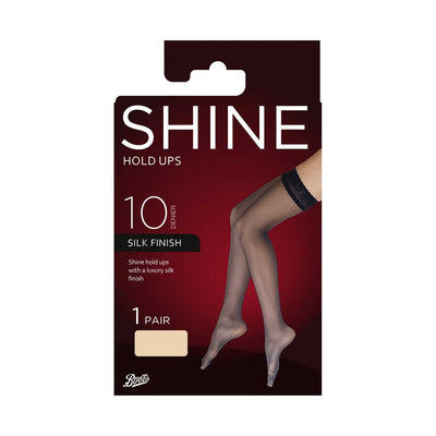 Boots Ultra Shine Hold Ups Nude Tights S/M