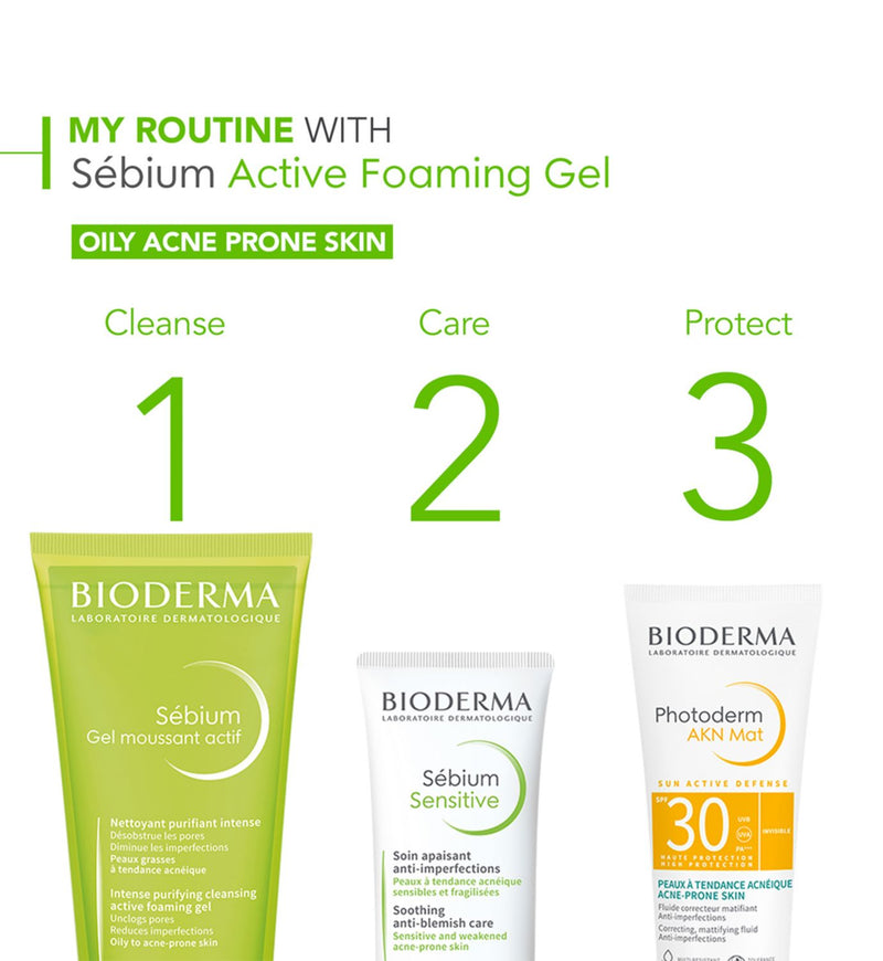 Bioderma Sebium Active Foaming Gel 200ml - British product