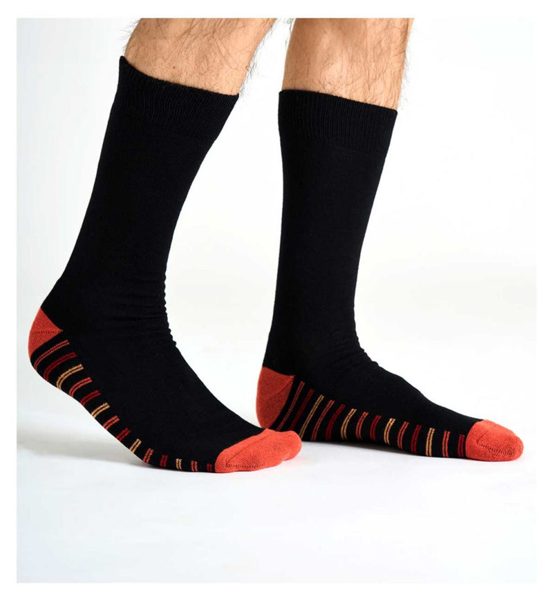 Boots mens cotton cushion sole socks 3 pair - British product