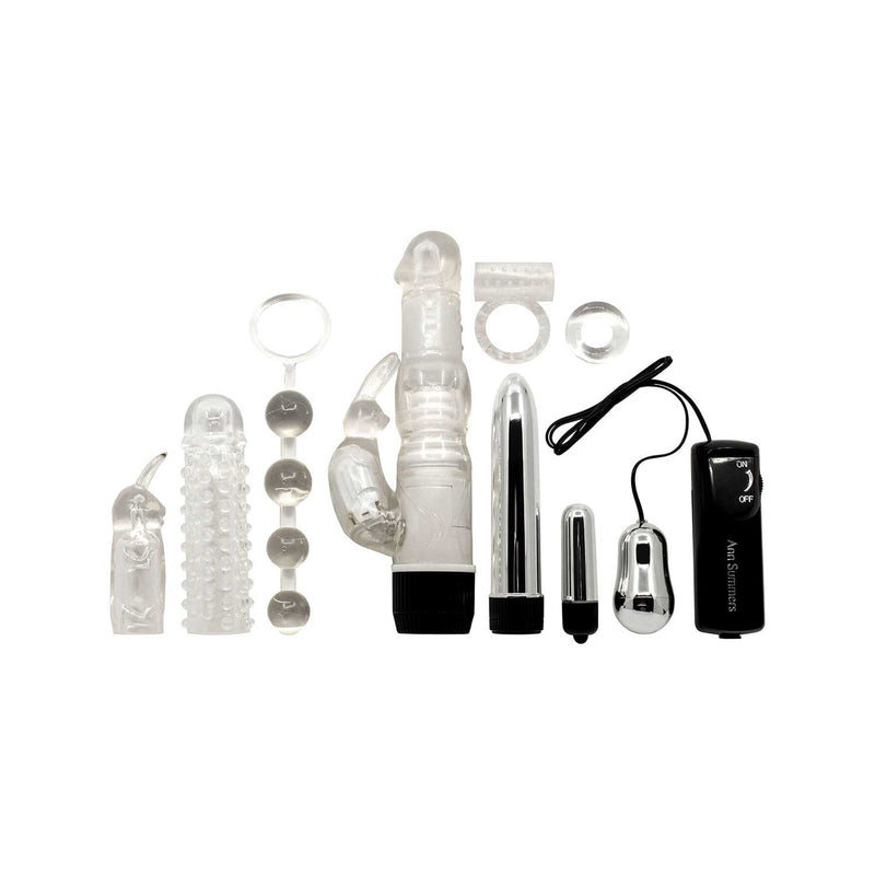 Ann Summers Couple's Weekend Toy Set Silver 9-piece set - British product