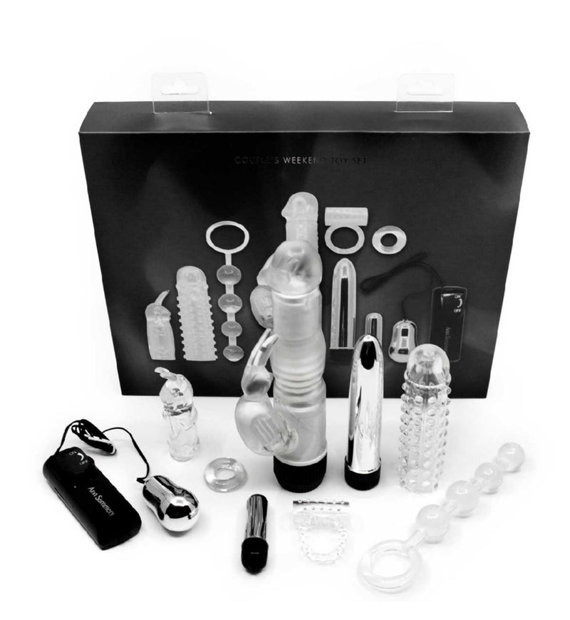 Ann Summers Couple's Weekend Toy Set Silver 9-piece set - British product