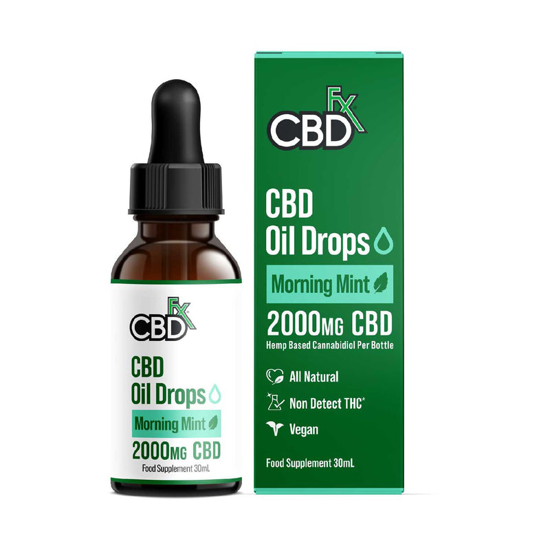 CBDfx CBD Drops Morning Mint 30ml - British product